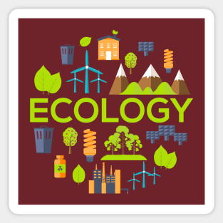 ecology concept Sticker